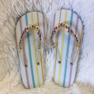 Summer Sparkle Flip Flops